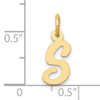 10k Small Script Initial S Charm