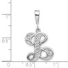 10KW Filigree Initial L Pendant