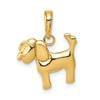 10k Polished Dog Charm 10k Polished Dog Charm