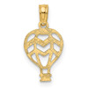 10K Cut-Out Flat Hot Air Balloon Charm