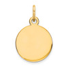 10K Round Disc Charm