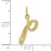 10k Yellow Gold Letter p  Initial Charm 10k Yellow Gold Letter p  Initial Charm
