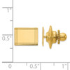 14k Men's Rectangular w/Line Design Tie Tac