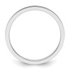 10K White Gold 1.2mm Flat Stackable Band