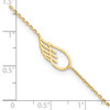 14K Wing 10in Plus 1in ext. Anklet