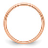 10k Rose Gold 3mm Milgrain Half Round Band
