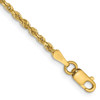 14k 2.00mm Diamond-cut Quadruple Rope Chain Anklet