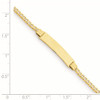 14k Children's Curb Link ID Bracelet