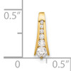 10K Polished CZ Fancy Chain Slide style:  10C1517  MSRP: