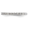 14k White Gold 3/4 carat Diamond Complete Wedding Band