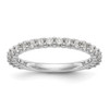 18K White Gold Diamond Wedding Band