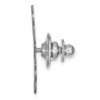 Sterling Silver/Rhodium-plated Large cut-out Monogram Tie Tac