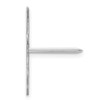 14KW Polished Cut Out Tie Tac & Bars