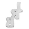 14KW Polished Cut Out Tie Tac & Bars