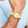 Champion Passion IP-plated Crystal Bezel Champagne Dial Watch