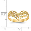 14k Diamond-Cut fancy Filigree Ring