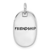 Sterling Silver RH-plated Antiqued FRIENDSHIP/EXPRESS KINDNESS Pendant