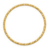 14k Polished Textured Slip-on Bangle Bracelet