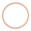 14K Rose Gold Polished Textured Slip-on Bangle Bracelet