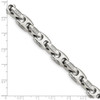Chisel Stainless Steel Polished with CZ 9 inch Bracelet