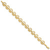 14K Claddagh Circle Horizontal Bracelet