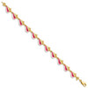 14K Enamel 3-D Conch Shell Bracelet