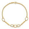 14K Polished Bars and Links Bracelet