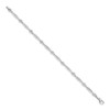 14k White Gold Diamond Heart Bracelet