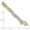 14k Two-Tone 1ct. Baguette Diamond Bracelet