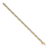 14k Two-tone Diamond X Bracelet