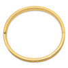 14k 5/16 Oversize Diamond-cut Concave Hinged Bangle Bracelet
