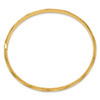 14k 3/16 Diamond-cut Fancy Hinged Bangle Bracelet
