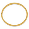 14k 5/16 Hammered Fancy Hinged Bangle Bracelet