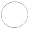 14k White Gold 2mm Solid Polished Half-Round Slip-On Bangle