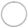 14k White Gold 3mm Polished Round Tube Slip-on Bangle