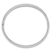 14k White Gold High Polished 8.00mm Hinged Bangle