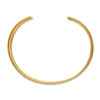 14k 19mm Hammered Polished Cuff Bangle