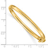 14k Polished Hinged Safety Clasp Baby Bangle
