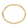 14k Polished Twisted Hinged Bangle Bracelet