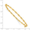 14K Yellow Gold Twisted Hinged Bangle