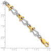 14k Two-tone Mariner's Link 8in Bracelet