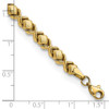 14k Brushed and Polished Stampato 7.5in Bracelet