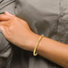 14k 3/16 Oversize Florentine Engraved Hinged Bangle Bracelet