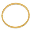 14k 5/16 Florentine Engraved Hinged Bangle Bracelet