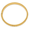 14k 7/16 Florentine Engraved Hinged Bangle Bracelet
