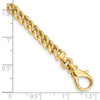 14k 4.5mm Hand Polished Fancy Link Bracelet