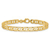 14k 6.5mm Hand-polished Fancy Anchor Link Bracelet