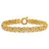 14k Fancy 8mm Flat Byzantine Bracelet