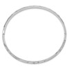 14k 3/16 White Gold Florentine Engraved Hinged Bangle