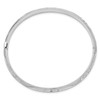 14k 4/16 White Gold Florentine Engraved Hinged Bangle